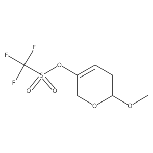 6-Methoxy-5,6-dihydro-2H-pyran-3-yl trifluoromethanesulfonate结构式