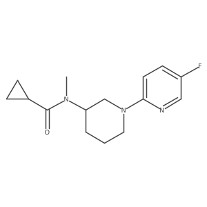 N-[1-(5-fluoropyridin-2-yl)piperidin-3-yl]-N-methylcyclopropanecarboxamide结构式