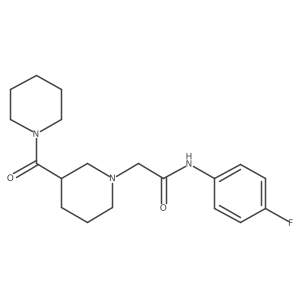 N-(4-fluorophenyl)-2-[3-(piperidine-1-carbonyl)piperidin-1-yl]acetamide Structure