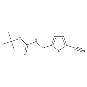 tert-Butyl ((5-cyanothiophen-2-yl)methyl)carbamate Structure