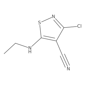 3-Chloro-5-(ethylamino)-4-isothiazolecarbonitrile Structure