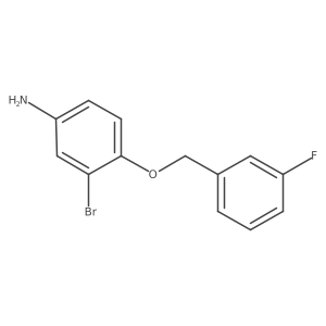 3-Bromo-4-[(3-fluorophenyl)methoxy]aniline Structure