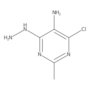 4-Chloro-6-hydrazinyl-2-methyl-5-pyrimidinamine结构式