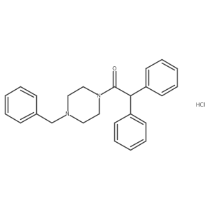 1-(4-Benzylpiperazin-1-yl)-2,2-diphenylethanone hydrochloride结构式