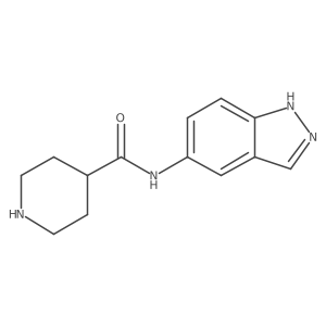 N-1H-Indazol-5-yl-4-piperidinecarboxamide Structure