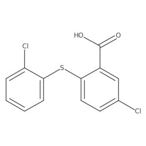 5-Chloro-2-[(2-chlorophenyl)thio]benzoic acid Structure