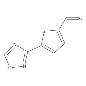 5-(1,2,4-Oxadiazol-3-yl)thiophene-2-carbaldehyde结构式