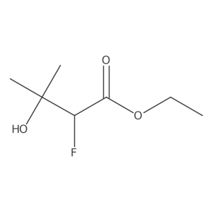 Ethyl 2-fluoro-3-hydroxy-3-methylbutanoate结构式