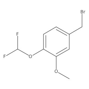 4-(Bromomethyl)-1-(difluoromethoxy)-2-methoxybenzene结构式