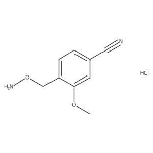 4-((Aminooxy)methyl)-3-methoxybenzonitrile hydrochloride Structure