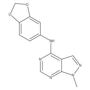 N-(1,3-benzodioxol-5-yl)-1-methyl-1H-pyrazolo[3,4-d]pyrimidin-4-amine Structure