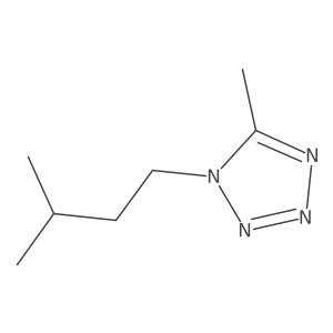 5-Methyl-1-(3-methylbutyl)-1H-tetrazole Structure