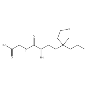 S-[1-(2-hydroxyethyl)-1-methylbutyl]-(l)-cysteinylglycine结构式