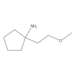 1-(2-Methoxyethyl)cyclopentan-1-amine结构式