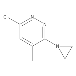 3-(1-Aziridinyl)-6-chloro-4-methylpyridazine Structure