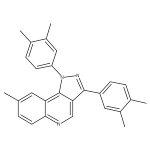 1,3-bis(3,4-dimethylphenyl)-8-methyl-1H-pyrazolo[4,3-c]quinoline结构式