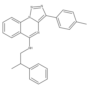 3-(4-methylphenyl)-N-(2-phenylpropyl)-[1,2,3]triazolo[1,5-a]quinazolin-5-amine Structure