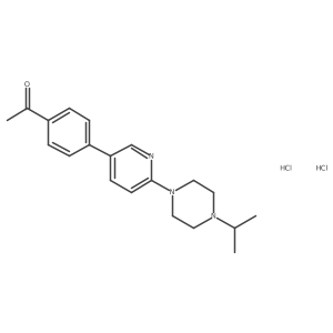 1-(4-(6-(4-Isopropylpiperazin-1-yl)-pyridin-3-yl)-phenyl)-ethanone dihydrochloride Structure