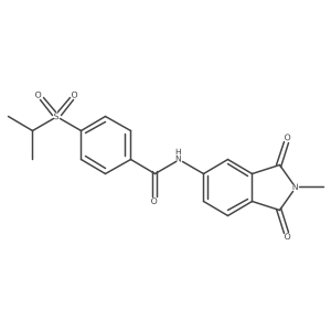 4-(isopropylsulfonyl)-N-(2-methyl-1,3-dioxoisoindolin-5-yl)benzamide结构式