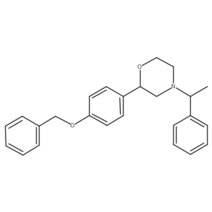 (2R)-2-[4-(Benzyloxy)phenyl]-4-[(1S)-1-phenylethyl]morpholine结构式