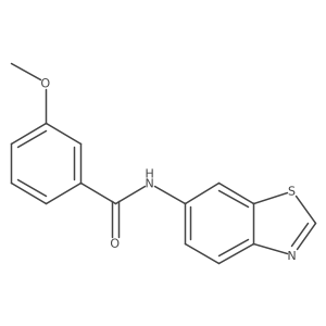 N-(benzo[d]thiazol-6-yl)-3-methoxybenzamide Structure