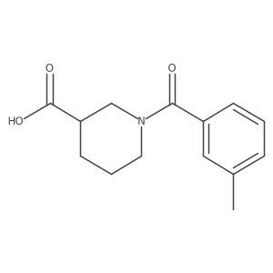 1-(3-Methylbenzoyl)piperidine-3-carboxylic acid Structure