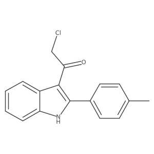 2-chloro-1-[2-(4-methylphenyl)-1H-indol-3-yl]ethanone Structure