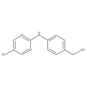[4-(5-Bromo-pyrimidin-2-ylamino)-phenyl]-methanol结构式