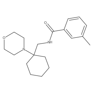 3-methyl-N-{[1-(morpholin-4-yl)cyclohexyl]methyl}benzamide Structure