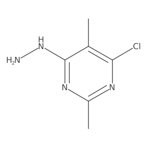 4-Chloro-6-hydrazinyl-2,5-dimethylpyrimidine结构式