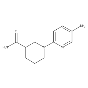 1-(5-Aminopyridin-2-yl)piperidine-3-carboxamide Structure
