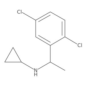 N-[1-(2,5-Dichlorophenyl)ethyl]cyclopropanamine Structure