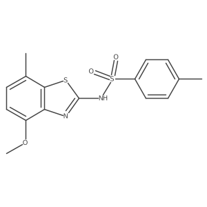 N-(4-methoxy-7-methylbenzo[d]thiazol-2-yl)-4-methylbenzenesulfonamide Structure