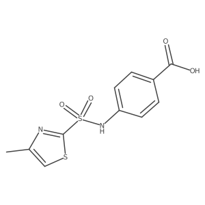 4-[(4-Methyl-1,3-thiazol-2-yl)sulfonylamino]benzoic acid结构式