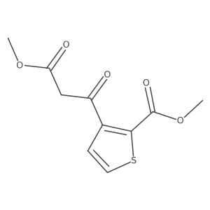Methyl 3-(3-methoxy-3-oxopropanoyl)thiophene-2-carboxylate结构式