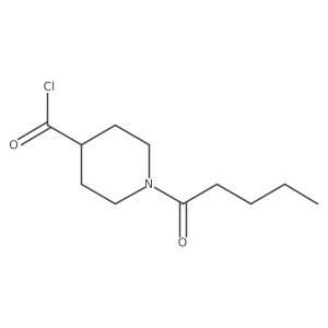 1-(1-Oxopentyl)-4-piperidinecarbonyl chloride结构式