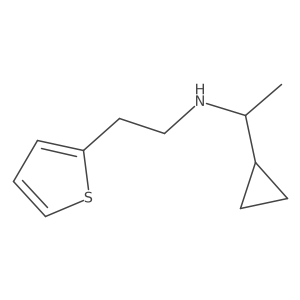 (1-Cyclopropylethyl)[2-(thiophen-2-YL)ethyl]amine结构式