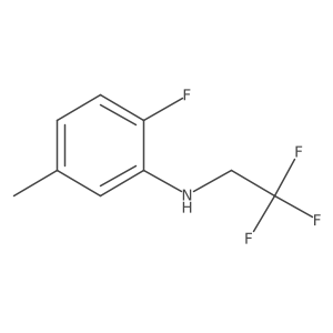 2-fluoro-5-methyl-N-(2,2,2-trifluoroethyl)aniline Structure