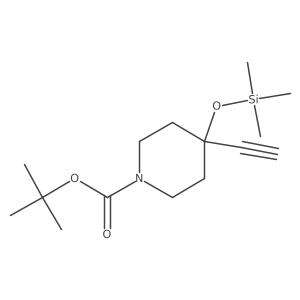 Tert-butyl 4-ethynyl-4-(trimethylsilyloxy)piperidine-1-carboxylate结构式