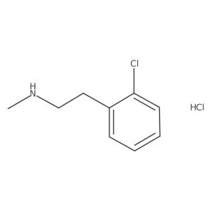 [2-(2-Chlorophenyl)ethyl](methyl)amine hydrochloride结构式