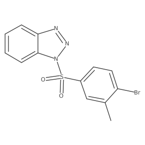 1-[(4-bromo-3-methylphenyl)sulfonyl]-1H-benzotriazole结构式