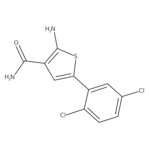 2-Amino-5-(2,5-dichlorophenyl)thiophene-3-carboxamide结构式