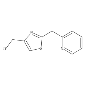2-{[4-(Chloromethyl)-1,3-thiazol-2-yl]methyl}pyridine Structure