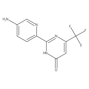 2-(5-Aminopyridin-2-yl)-6-trifluoromethylpyrimidin-4-ol结构式