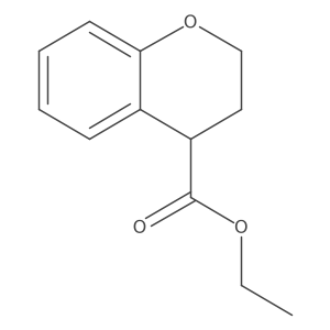 Ethyl 3,4-dihydro-2H-chromene-4-carboxylate结构式