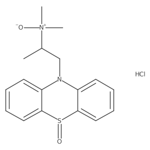 N,N,alpha-Trimethyl-10H-phenothiazine-10-ethanamine N,5-dioxide monohydrochloride结构式