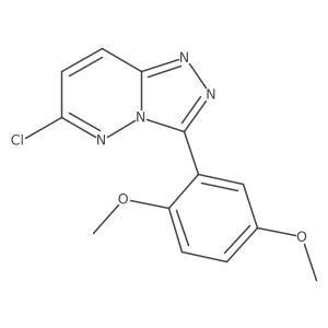 6-Chloro-3-(2,5-dimethoxyphenyl)[1,2,4]triazolo[4,3-b]pyridazine Structure