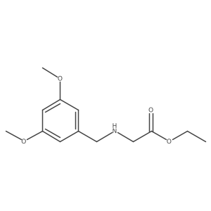 Ethyl 2-{[(3,5-dimethoxyphenyl)methyl]amino}acetate Structure