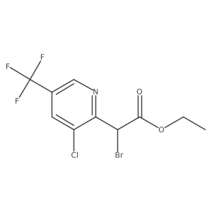 Ethyl 2-bromo-2-[3-chloro-5-(trifluoromethyl)-2-pyridyl]acetate Structure