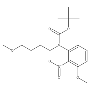 Tert-butyl (4-methoxybutyl)(3-methoxy-2-nitrophenyl)carbamate Structure